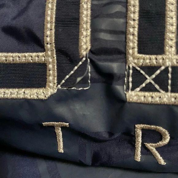 Coogi Navy Nylon Bomber Jacket SZ S‎ - Picture 7 of 8